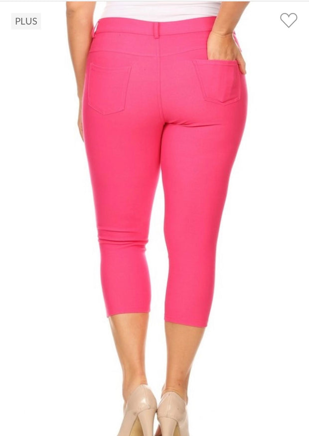 LEG-S {Fuchsia Revolution} Fuchsia Capri Jeggings