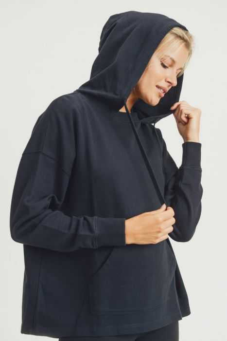 19 HD-B {Turning Heads} ***FLASH SALE***Black Hoodie PLUS SIZE XL 2X 3X