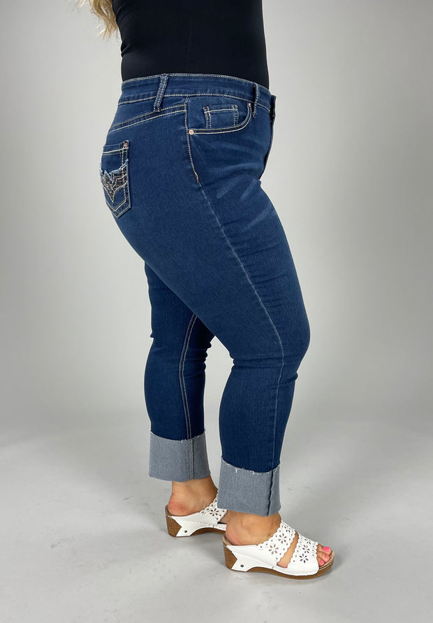 BT-V {HYDRAULIC} Denim Jeans With Pocket Detailing