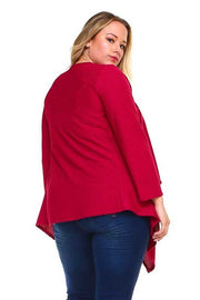 22 OT-B {Playful Playlist} Magenta Cardigan PLUS SIZE XL 2X 3X SALE!!!!!