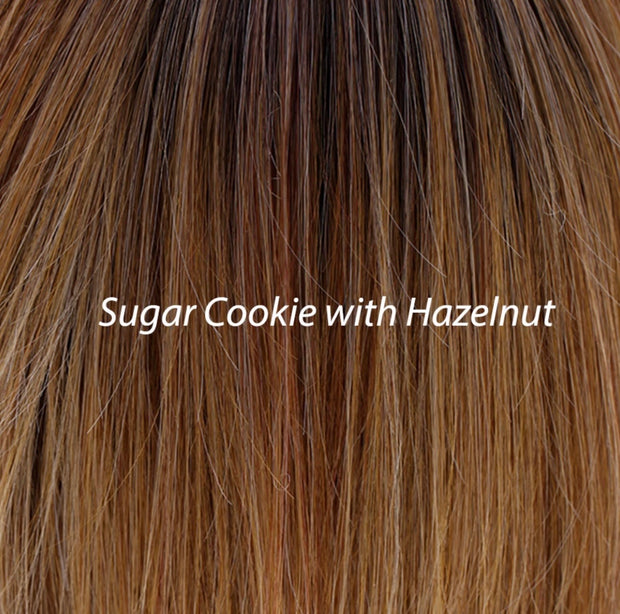 "Maxwella 18" (Sugar Cookie with Hazelnut) Luxury Wig