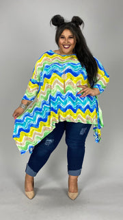 54 PQ-B {The Cool Kid} Yellow Sharkbite***SALE*** Hem Top EXTENDED PLUS SIZE 3X 4X 5X