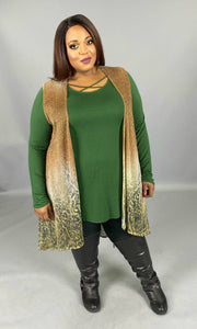 OT-D {Go Out In Style} Shimmering Gold Leopard Vest SALE!!