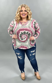 39 PLS-F {A Total Doll} ***FLASH SALE***Tie Dye Hoodie PLUS SIZE XL 2X 3X