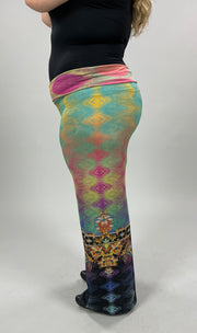 BT-B {Cool Vibes} Multi-Color Palazzo Pants SALE!!  PLUS SIZE 1X 2X 3X