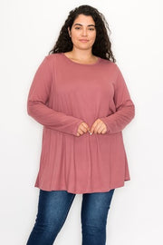 50 SLS-G {The New Staple} Mauve "Buttersoft" Top EXTENDED PLUS SIZE 4X 5X 6X