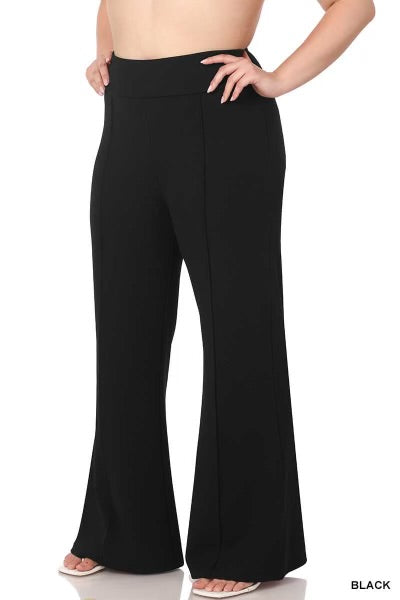 BT-N {Power To Change} Black Flared Leg Dress Pants SALE!!! PLUS SIZE 1X 2X 3X