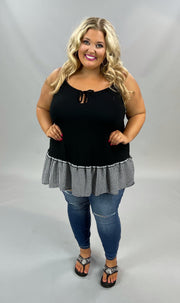 63 SV-E {Fun With You} Black Keyhole Summer Top PLUS SIZE XL 2X 3X SALE!!