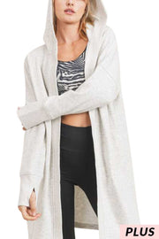 24 OT-C {Timeless Love} Ivory SALE!!! Mix Hooded Cardigan PLUS SIZE 1X/2X 2X/3X