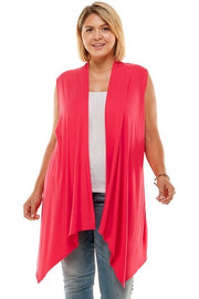 31 OT-I {Express The Fashion} Venetian Red Vest PLUS SIZE 1X 2X 3X