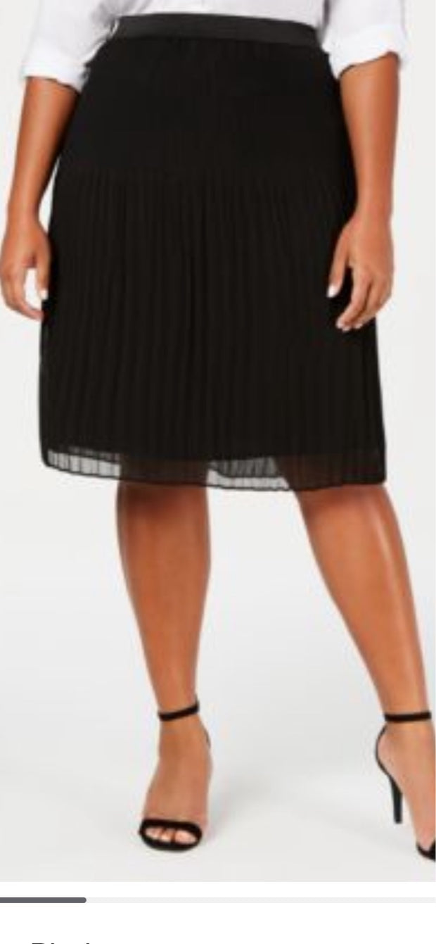 BT-R M-109 {INC} Black Pleated Mini Skirt Retail $79.50 PLUS SIZE 2X 3X