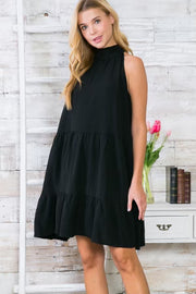 27 SV-T {Spectacular Night} Black Sleeveless***SALE*** Tiered Dress PLUS SIZE 1X 2X 3X