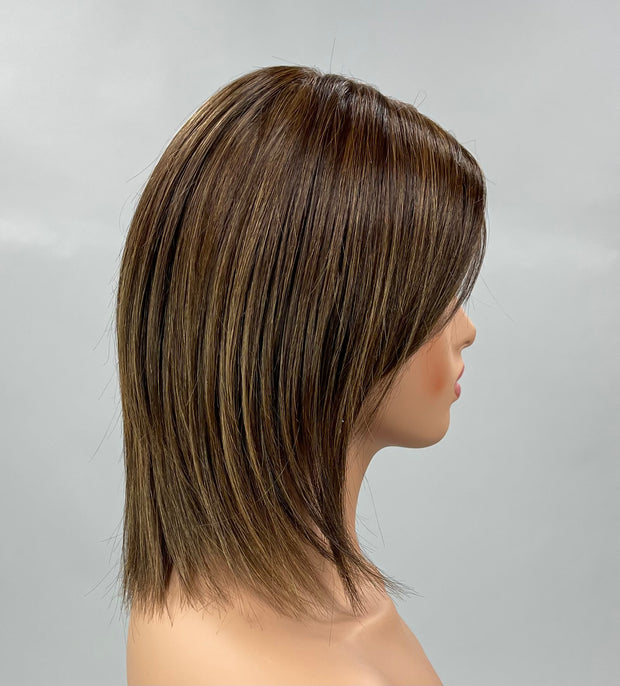 "Cold Brew Chic" (English Toffee) HAND-TIED Luxury Wig