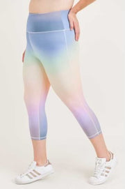 BIN 98 {Pastel Delight} Pastel Tie Dye Capri SALE!!! PLUS SIZE XL, 1X, 2X, 3X