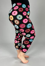 LEG 65 {Do Not Remind Me} Doughnut Butter Soft Leggings Capri Extended Plus 3X/5X