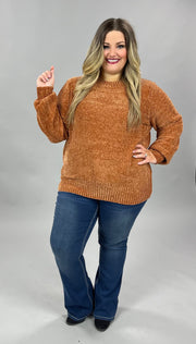 21 SLS-A {Feeling Cozy} Almond Bubble Sleeve Sweater PLUS SIZE 1X 2X 3X