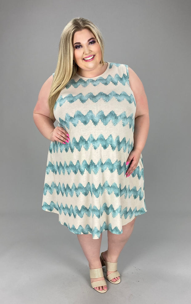 32 SV-A {Endless Ideas} Ivory Printed Sleeveless Dress SALE!!!! EXTENDED PLUS SIZE 3X 4X 5X