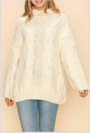 29 SLS-A {Cloud Gazing} Beige Sweater  SALE!!! PLUS SIZE 1X/2X  2X/3X