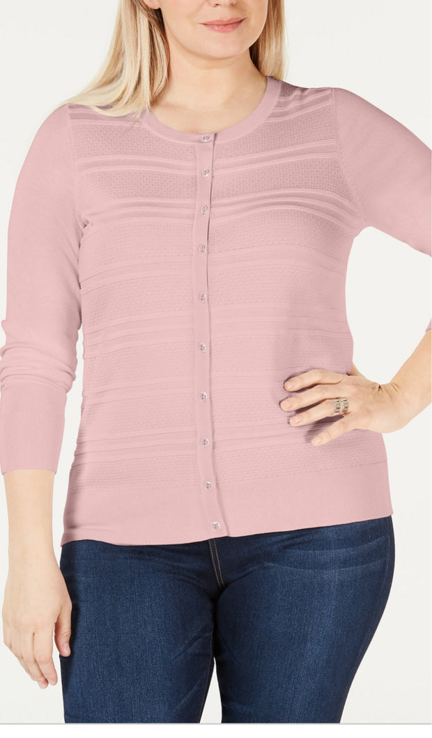 OT-A  M-109 {Charter Club} Light Pink Textured Cardigan Retail €44.99***FLASH SALE***