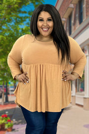 26 SQ-D {Dance The Night Away} Spicy Mustard Tunic PLUS SIZE XL 2X 3X