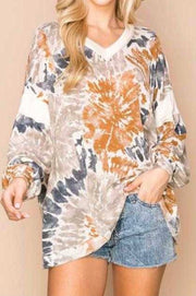 59 OR 26 CP-C {Tell Me Everything} Camel Print Top PLUS SIZE 1X 2X 3X