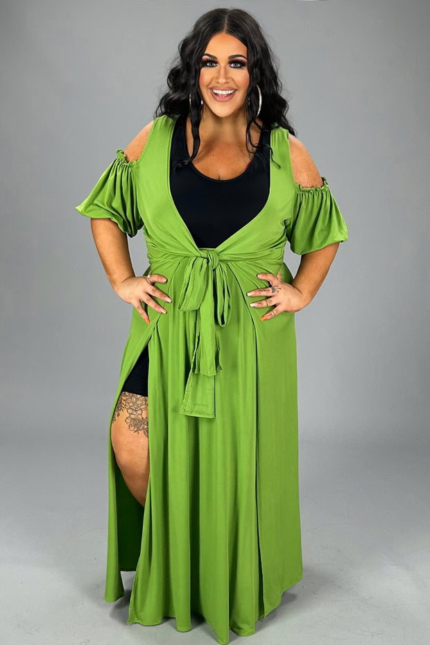 52 SET {Ready For Fame} Green 2 Piece Skirt Set PLUS SIZE 1X 2X 3X