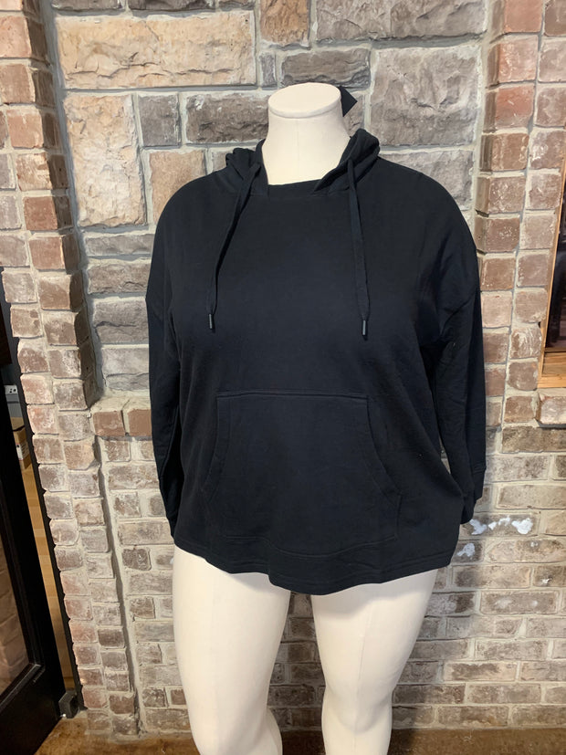 19 HD-B {Turning Heads} ***FLASH SALE***Black Hoodie PLUS SIZE XL 2X 3X