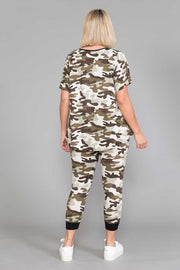 63 SET-G {Camo Fanatic} Camouflage Printed Lounge Wear EXTENDED PLUS SIZE 4X 5X 6X