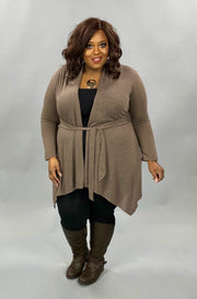 19 OT-B {It's A Journey} Brown Cardigan PLUS SIZE XL 2X 3X