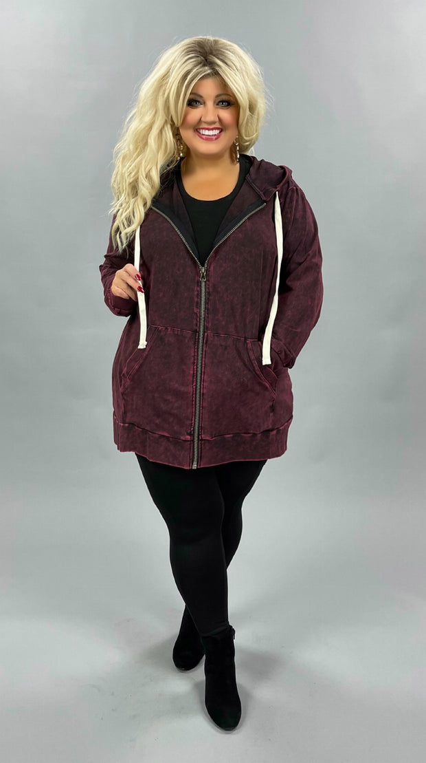 OT {WORTH THE WAIT} BURGUNDY MINERAL WASH HOODIE SALE!!!