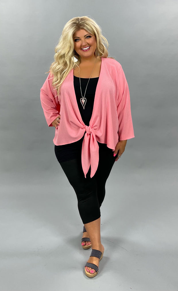 72 OT-E {Ready To Pick} Peach Bolero Cardigan Extended Plus 3X 4X 5X 6X