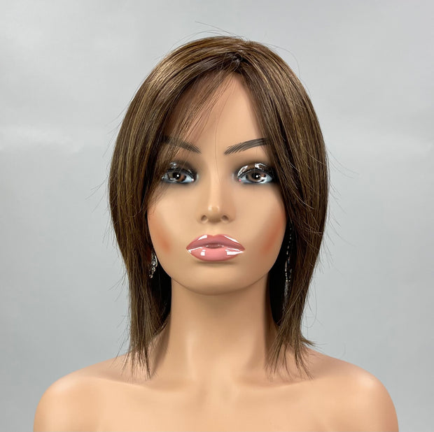 "Cold Brew Chic" (English Toffee) HAND-TIED Luxury Wig