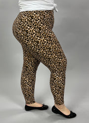 LEG-I  {Sound The Alarm} Cheetah Print Leggings EXTENDED PLUS SIZE 3X/5X