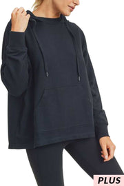 19 HD-B {Turning Heads} ***FLASH SALE***Black Hoodie PLUS SIZE XL 2X 3X