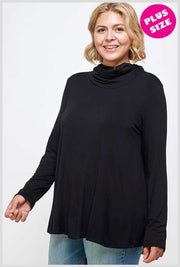 16 SLS-P {Love Me Still} Black Top With Face Mask  PLUS SIZE XL 2X 3X