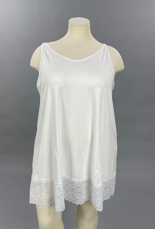 SLIPS  {Your Essential} Ivory Cami Top Extender CURVY BRAND EXTENDED PLUS 3X 4X 5X 6X