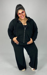 93 SET-G {Travel In Style} Black Jogging ***FLASH SALE*** Set PLUS SIZE 1X 2X 3X