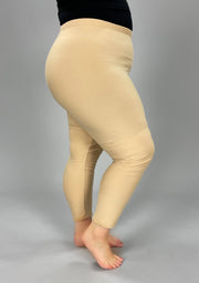 LEG 63 {Average Khaki} Khaki Buttersoft Capri Leggings EXTENDED PLUS SIZE 3X/5X