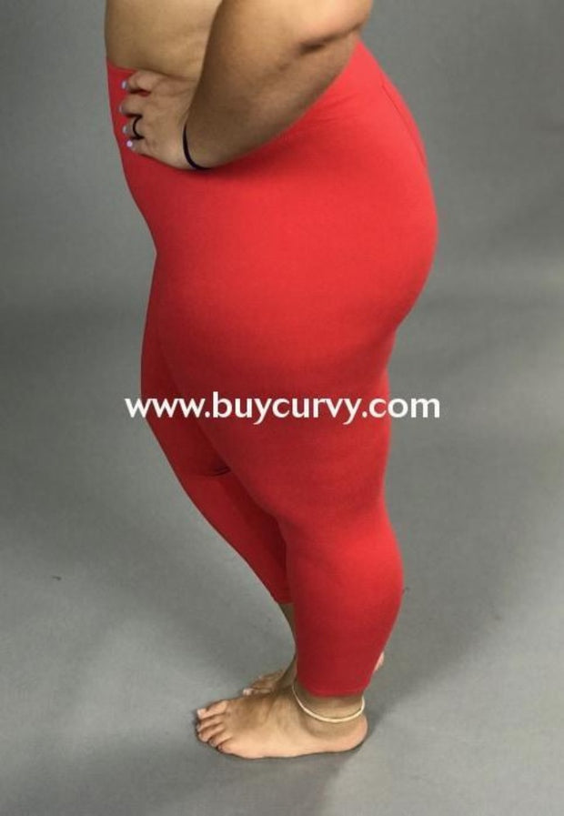 BIN 99 {Soft Haven} Red Butter Soft Full Length  Leggings  X-PLUS