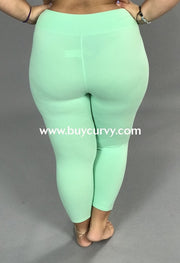 Leg/sls Mint High Waistband Yoga Capri Leggings (Butter-Soft)