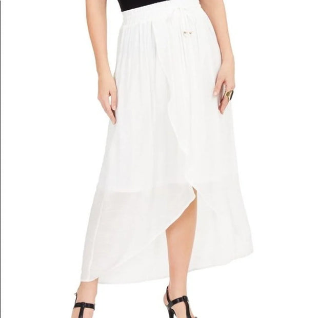 BT-A  M-109 {Thalia Sodi} White Wrap Midi Skirt Retail 59.50 PLUS SIZE XXL