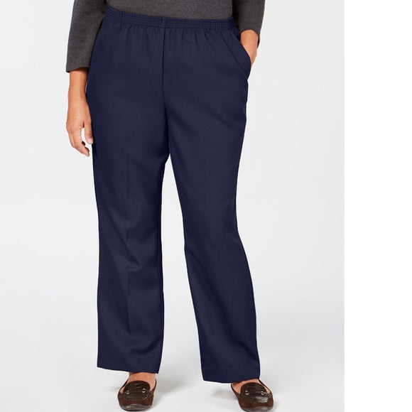 BT-A  M-109   {Karen Scott} Navy Mid-Rise Pants SALE!! Retail €44.50  PLUS SIZE 2X 3X