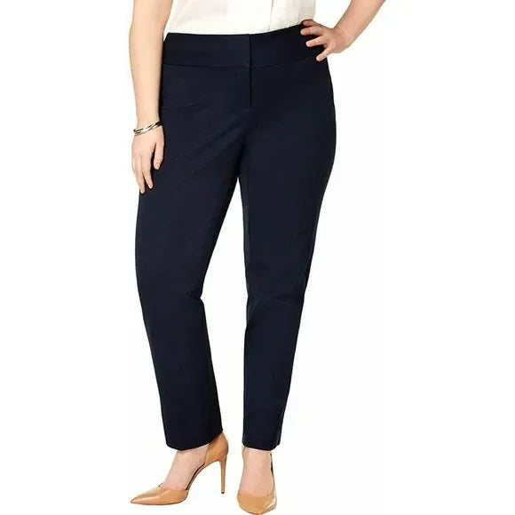 BT-Q  M-109   {Alfani} Navy Tummy Control Pants Retail €79.50 EXTENDED PLUS SIZE 14W 24W 28W