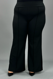 BT-N {Power To Change} Black Flared Leg Dress Pants SALE!!! PLUS SIZE 1X 2X 3X