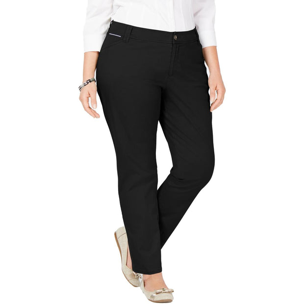 BT-R  M-109 {Charter Club} Black Slim Leg Pant RETAIL $69.50 EXTENDED PLUS SIZE 26W