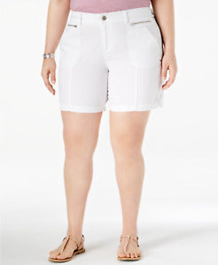 BT-S  M-109 {Style & Co} White Relaxed Shorts SALE!!! Retail $52.50 18W