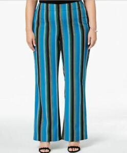 BT-A  M-109   {INC} Teal Striped Pants SALE!! Retail 84.00 PLUS SIZE 20W