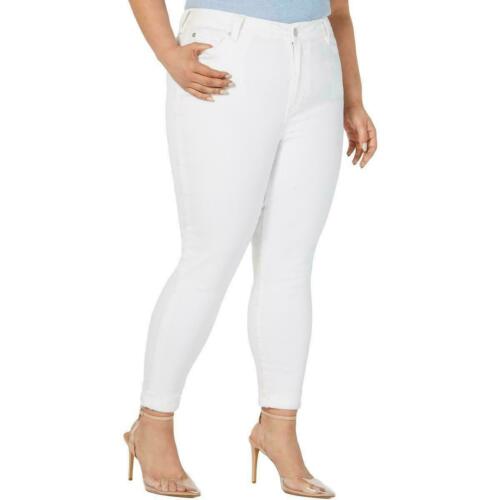 BT-L  M-109  {Celebrity Pink} White Croppe Jeans Retail €49.00 PLUS SIZE 14W 16W 18W 24W