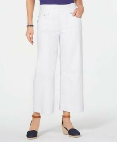 BT-B   M-109  {Style & Co} White Cropped Jeans Retail $59.50 PLUS SIZE 22W 24W