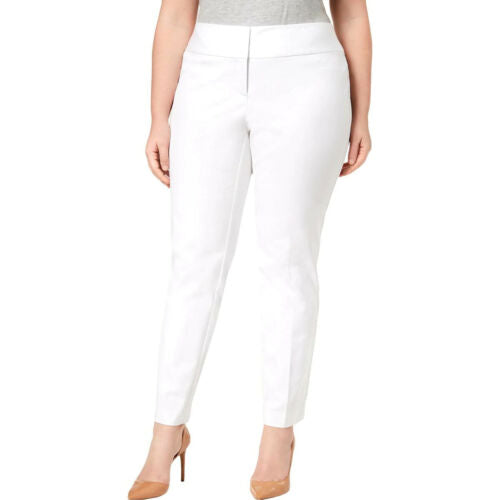 BT-Q   M-109  {Alfani} White Tummy-Control Pants Retail 79.50 PLUS SIZE 16W